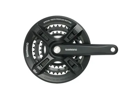 Shimano altus fc-m311-l Pogon 48x38x28t 7/8 brzina 175mm square crni sa zaštitom od lanca ( EFCM311E888CL )