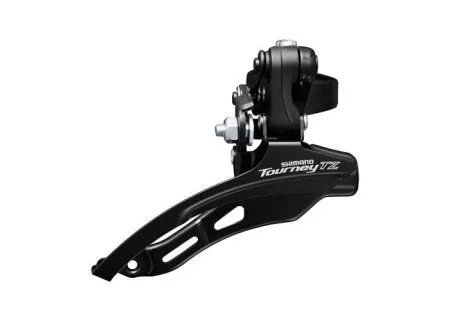 Shimano *menjač prednji shimano tourney tz fd-tz500-ds6, triple (friction), za 6/7 brzina, down swing, down pull, band type 28.6mm, cs angl