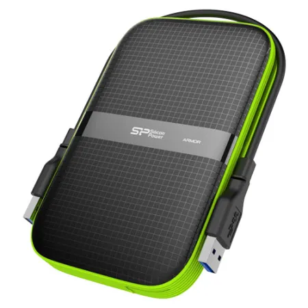 Silicon Power 1TB Portable Hard Disk, Armor A60, Black ( SP010TBPHDA60S3K )