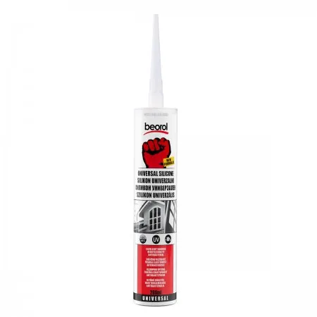 Silikon acetat univerzal 280ml, beli Beorol ( SUBE )