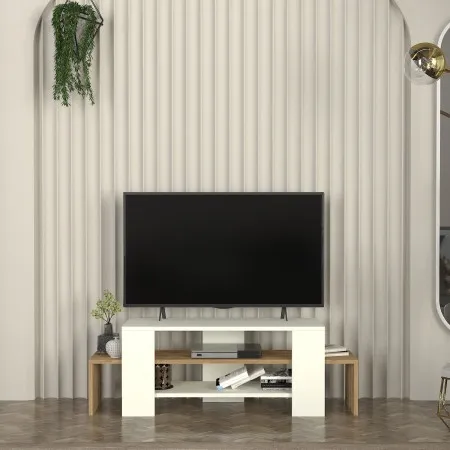 Sole tv komoda belo-hrast ( 0000426 )
