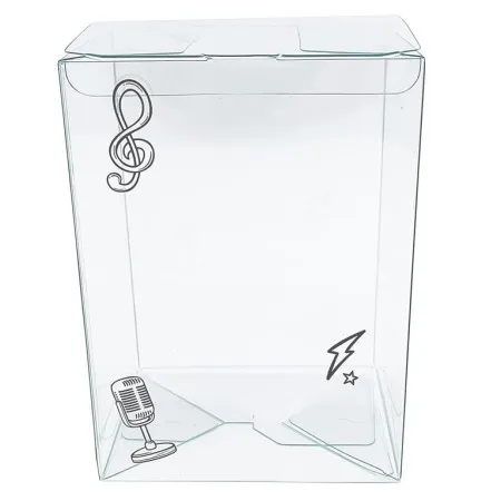 Spawn Clear Music Version 4'' Pop Protector With Film On It With Soft Crease Line And Automatic Bot Lock ( 053538 )