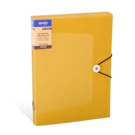 Spree box fascikla sa trakom 40mm a4 providna oker ( 480622 )