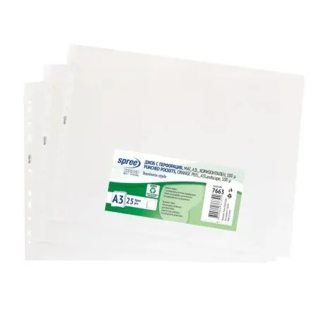 Spree pocket folija za registrator horizontalna 100mic a3 mat 25k ( 481046 )