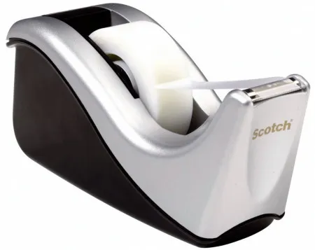 Stalak za lepljivu traku C60ST + 1x magic tape Scotch srebrno-crno ( 05SLS15S )