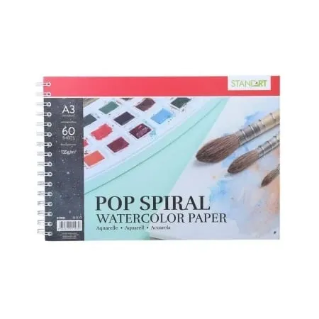 StandArt pop spiral akvarel blok sa spiralom 135g 60 lista a3 ( 617055 )
