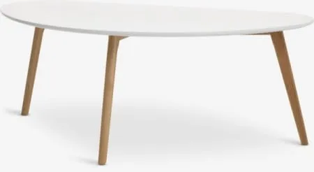 Stočić 60x120cm bela/hrast