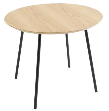 Stočić fi 55 cm hrast/crna 2
