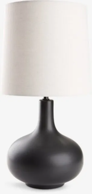 Stona lampa fi 28xV53cm bež/crna