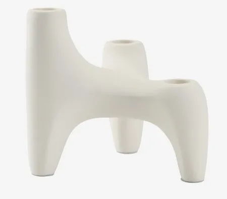 Svećnjak Š13xD16xV15 cm sivi