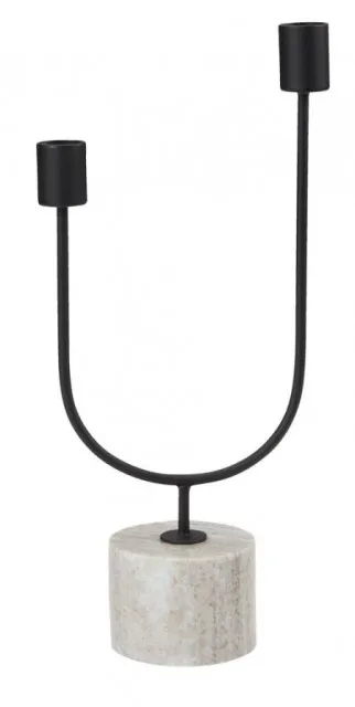 Svećnjak Š15xD7xV33 cm crna