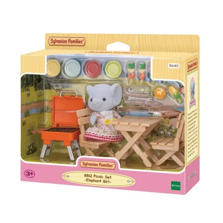Sylvanian bbq picnic set -elephant girl- ( EC5640 )