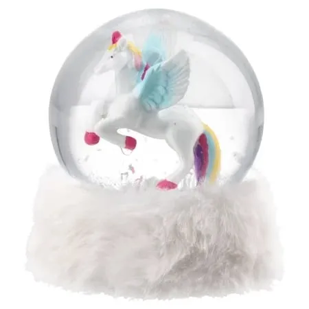 Takk flaky plush snežna kugla 10cm jednorog ( 701016 )