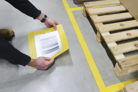 Tarifold samolepljivi zatvoreni podni ram A4 1/10 Tarifold žuta ( 02T1976G )