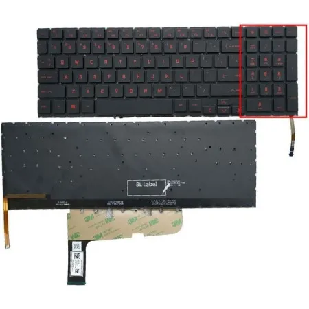 Tastatura za laptop HP OMEN 16-B series mali enter sa backlightom ( 111427 )