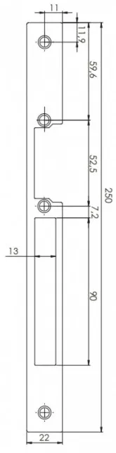 Tcs L22mm,čeona ploča ( 047391 )