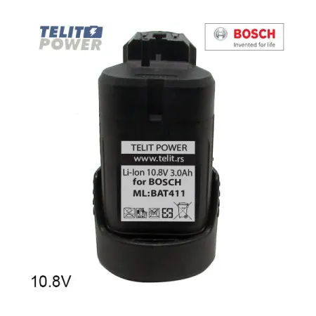 TelitPower baterija za ručni alat Bosch Li-Ion 10.8V 3000mAh BAT411 ( P-4033 )