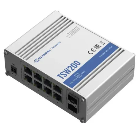 Teltonika TSW200 Industrial gbit ethetnet PoE+ Switch ( 4627 )