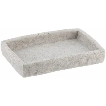 Tendance posuda za sapun 2x13x9 cm poliresin siva ( 64120180 )