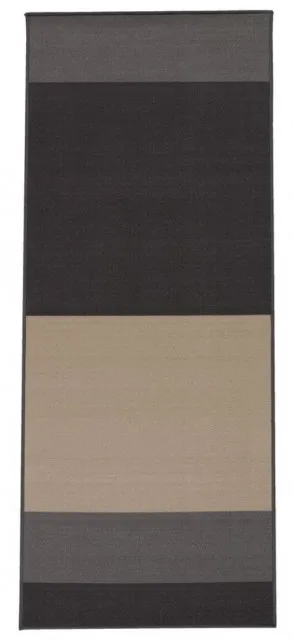 Tepih 80x200 cm siva/bež