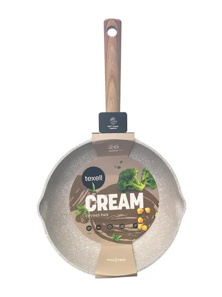Texell tiganj duboki 26 cm cream TPCM-D26