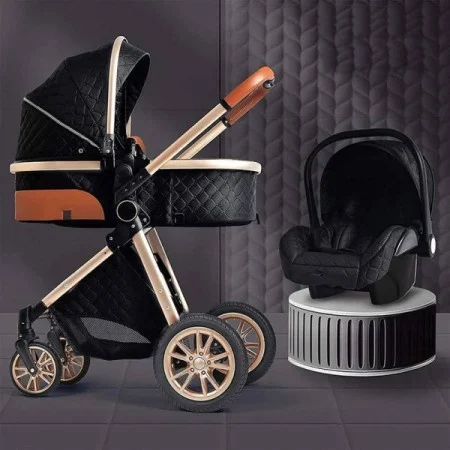 Thema Sport decija kolica ts-001b crna sa nosiljkom ( TS-001B CR )