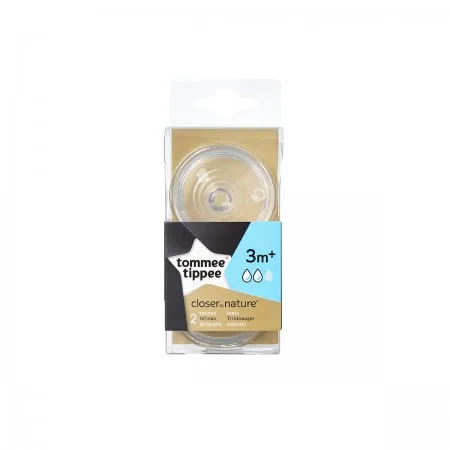 Tommee tippee cucla,silikon,srednji protok, 3m+ 2/1 ( 71117027 )