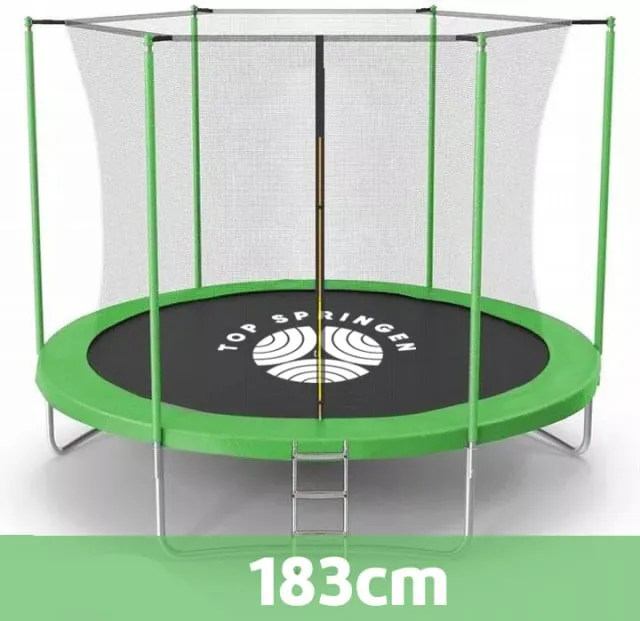 Top Springen 183cm Trambolina sa unutrašnjom mrežom i merdevinama - zelena ( TOP183ING )