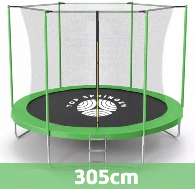 Top Springen 305cm Trambolina sa unutrašnjom mrežom i merdevinama - zelena ( TOP305ING )
