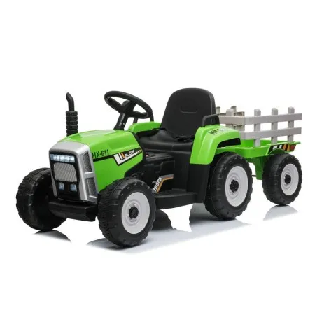 Traktor na akumulator sa prikolicom - Zeleni ( 13324 )