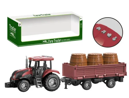 Traktor prikolica sa buradima - zvučni i svetlosni efekti ( 477389 )