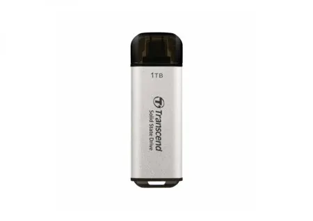 Transcend 1TB, portable SSD, ESD300S, type C, silver ( TS1TESD300S )