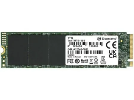 Transcend 1TBGB, M.2 2280, PCIe Gen3x4, NVMe, TLC SSD ( TS1TMTE115S )