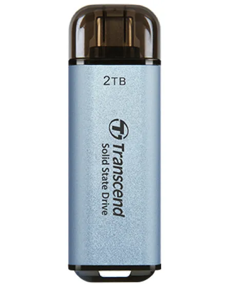 Transcend 2TB, portable SSD, ESD300C, type C, sky blue ( TS2TESD300C )