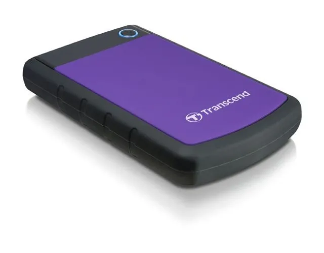 Transcend TS2TSJ25H3P External HDD 2 TB USB 3.0 2.5" Anti-shock system, Backup software Black/Pur