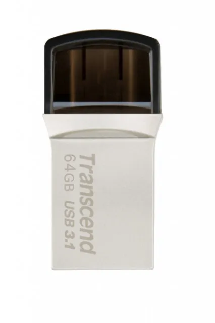 Transcend USB 64 GB JetFlash 890S, Ultra slim, Silver ( TS64GJF890S )