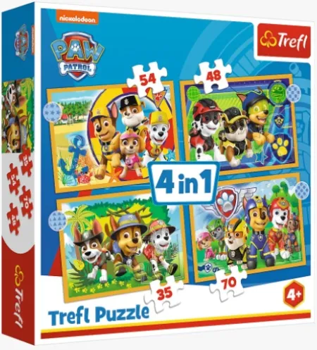 Tref line puzzle 4 u 1 holiday paw patrol ( T34395 )