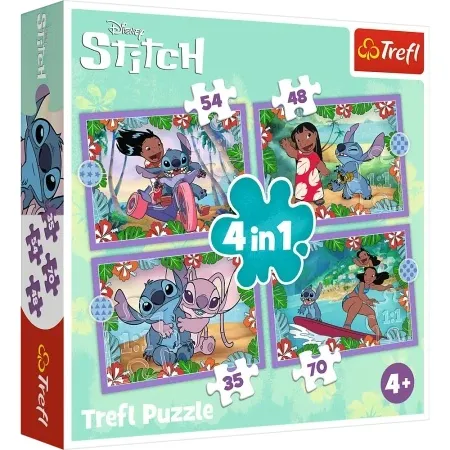 Tref line puzzle lilo stitch 4 u 1 ( T46336 )
