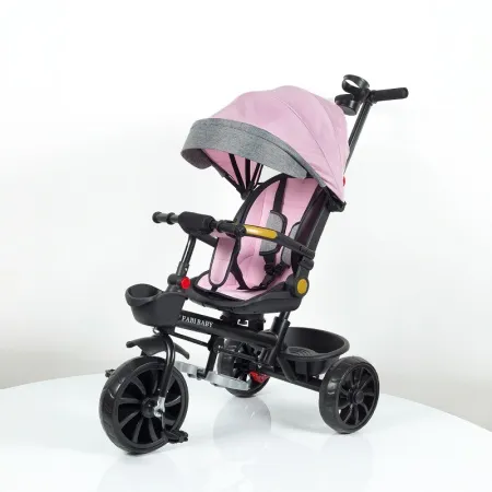 Tricikl za decu sa rotirajućim sedištem I ležećim položajem SM-25202 Roze