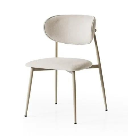 Trpezarijska stolica Laila Bež / Kapućino metalne noge 480x520x850mm ( 775-468 )