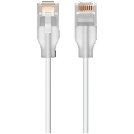 Ubiquiti UACC-Cable-Patch-EL-0.3M-W Nano-thin patch cable with 2.5 GbE support designed to show Etherlighting effects ( UACC-CABLE-PATCH-EL