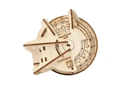 Ugears 3d eko drvena mehanic slagalica: KURVIMETAR ( 5481)