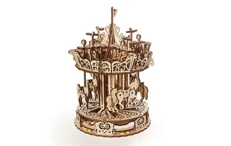 Ugears 3d eko mehanička slagalica puzzla - RINGIŠPIL ( 1270)