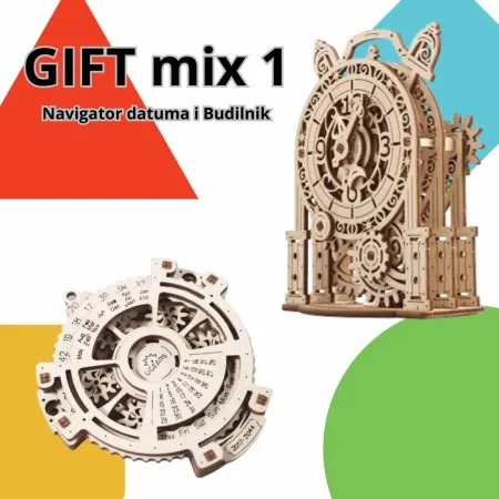 Ugears 3d mix 1: NAVIGATOR DATUMA I BUDILNIK ( 8270)
