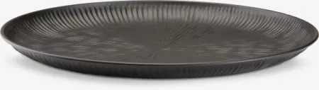 Ukrasni poslužavnik fi 39xV2cm crni