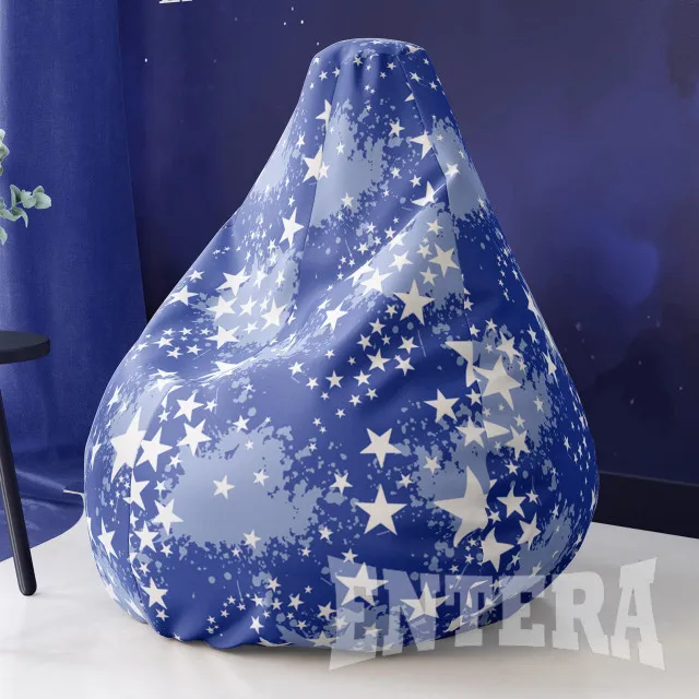 Veliki LazyBag bele zvezdice ( 140 )