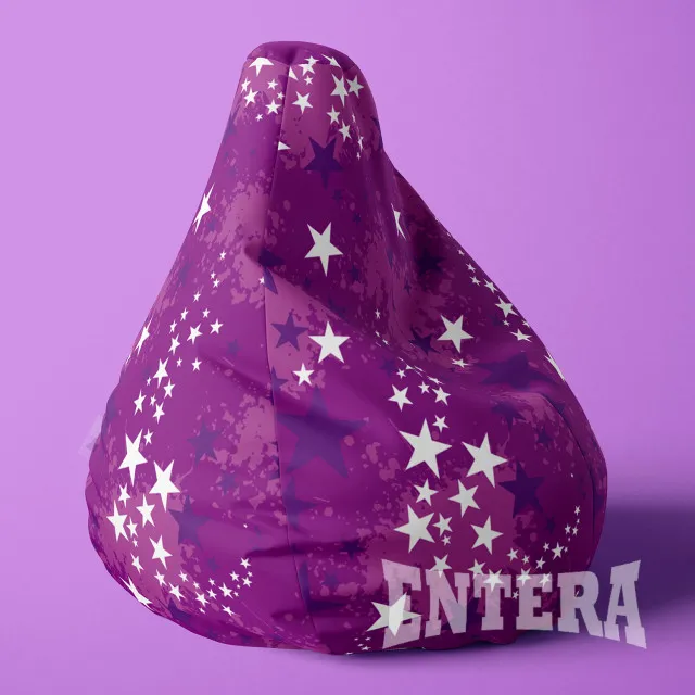 Veliki LazyBag ljubicaste zvezde low square ( 060 )