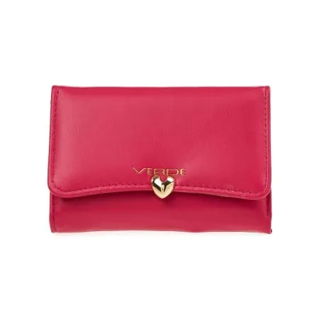 Verde Novčanik ženski sa kopcom u obliku srca 1439, 15.5×3×10 cm ciklama ( 16NZV1439I )