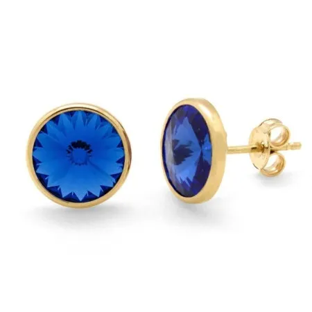 Victoria cruz basic gold mindjuše sa swarovski kristalom ( a2520-08dt )