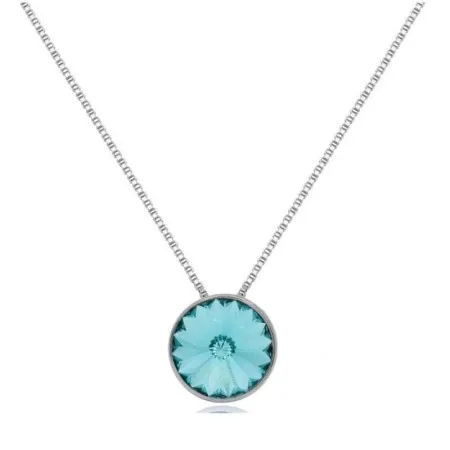 Victoria cruz basic m turquoise lančić sa swarovski kristalom ( a2809-15hg )